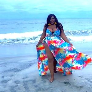 Painting In Color Maxi Dress - Multi Color